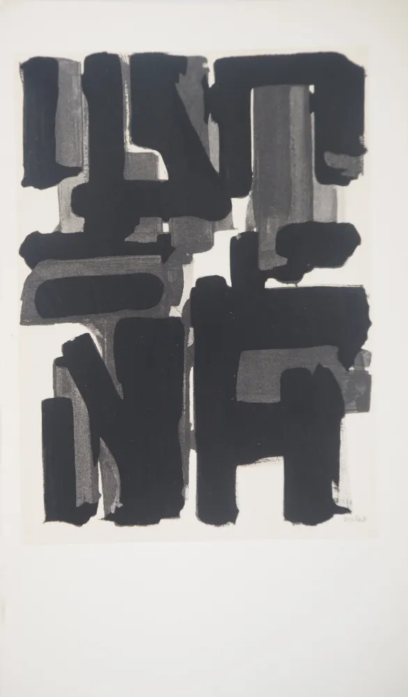 Lithografie Soulages - Gouache 9