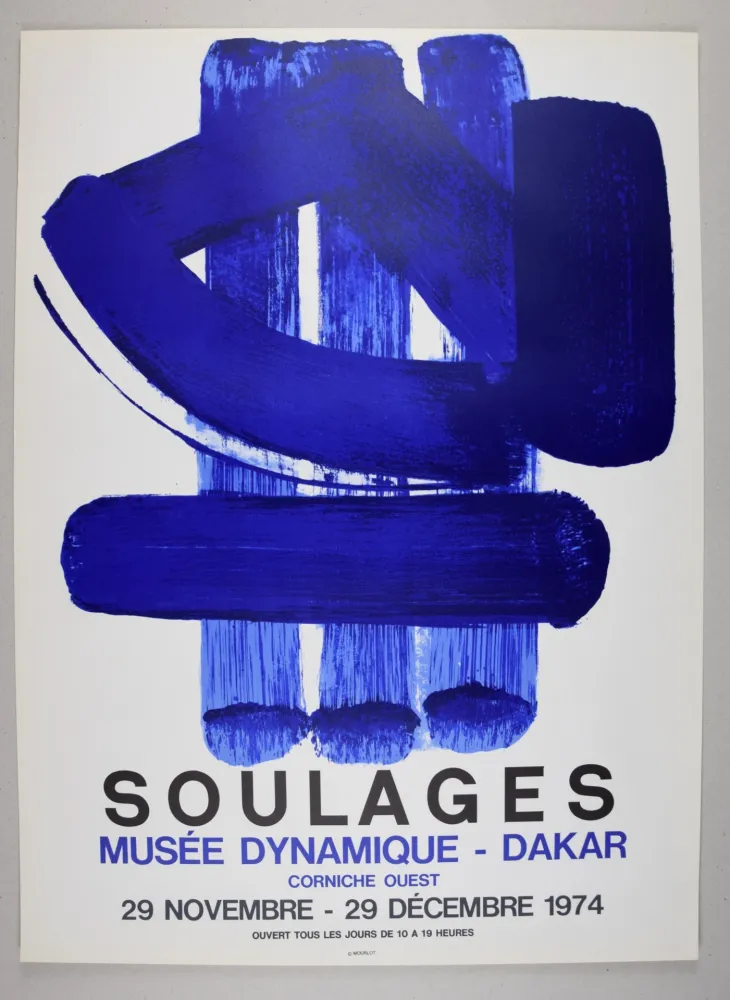 Lithografie Soulages - LITHOGRAPHIE D'AFFICHE DAKAR