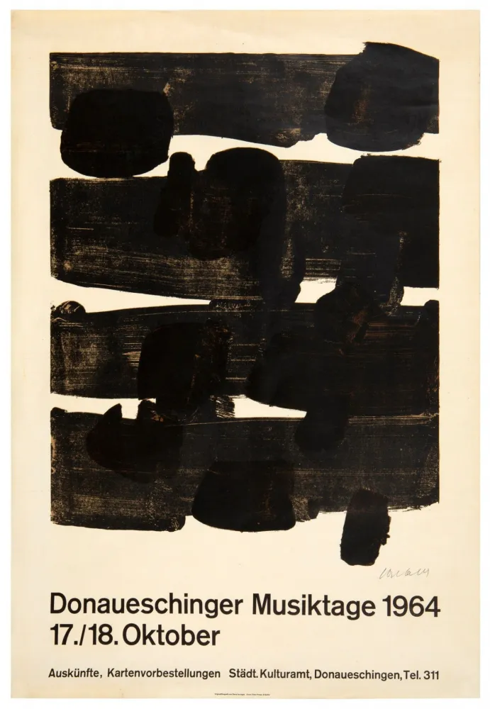 Lithografie Soulages - Lithographie n°12, 1964. Signée. 