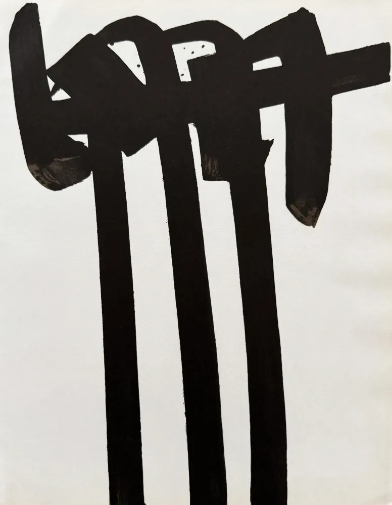 Lithografie Soulages - Lithographie n°28, 1970