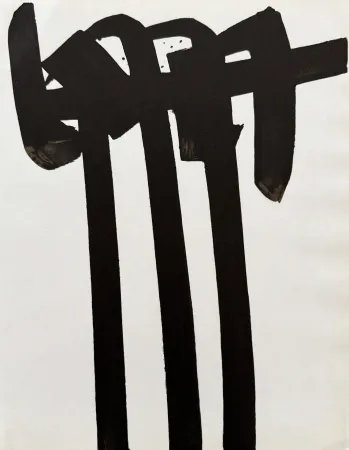 Lithografie Soulages - Lithographie n°28, 1970