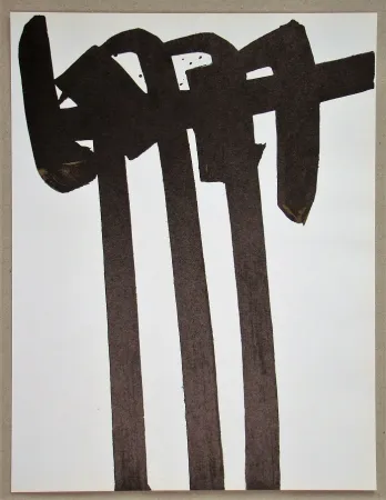 Lithografie Soulages - Lithographie N°28