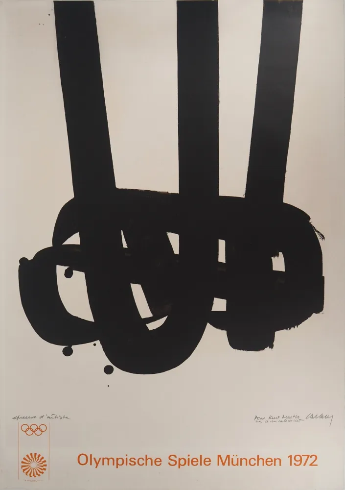 Lithografie Soulages - Lithographie n°29 - Signée au crayon