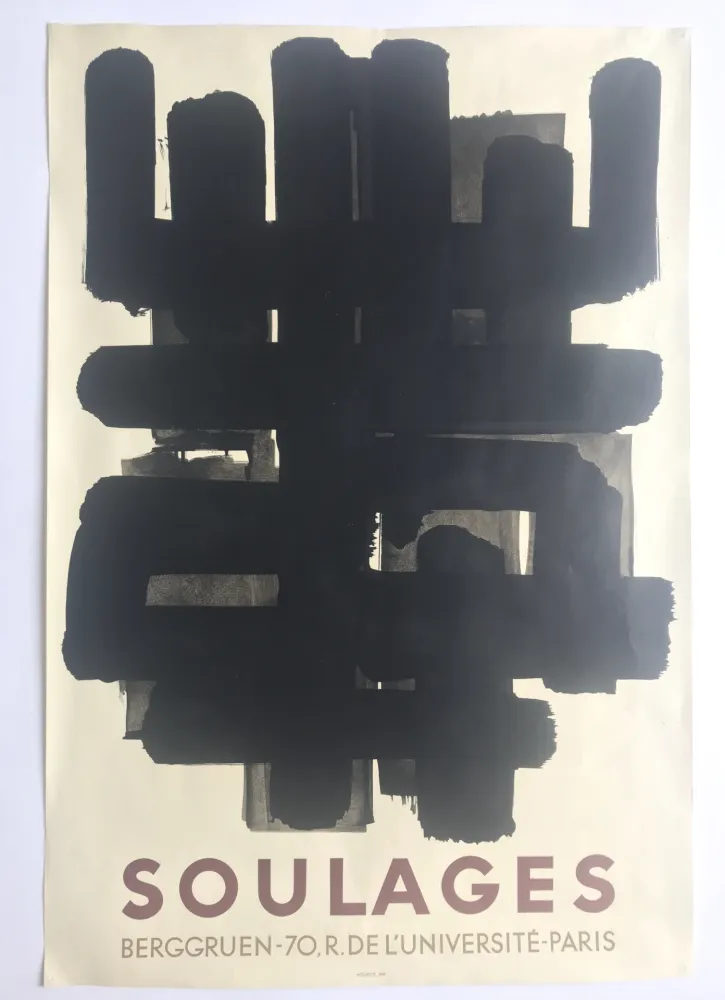 Lithografie Soulages - Lithographie n°3 / Galerie Berggruen