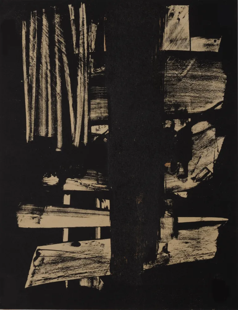 Lithografie Soulages - Lithographie N°9