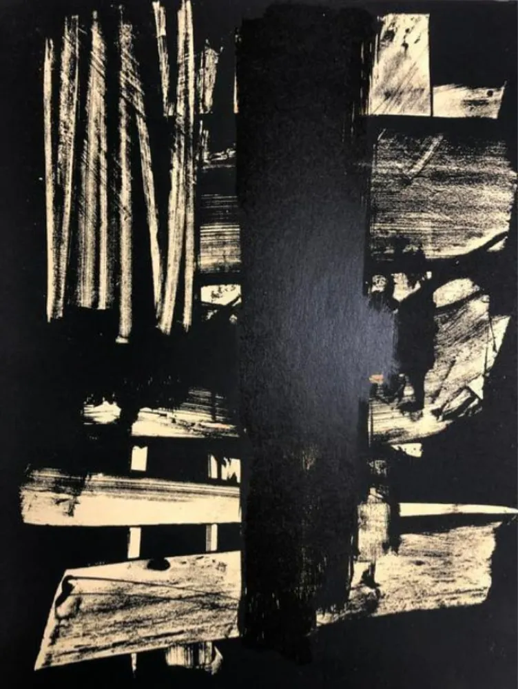 Lithografie Soulages - Lithographie n°9