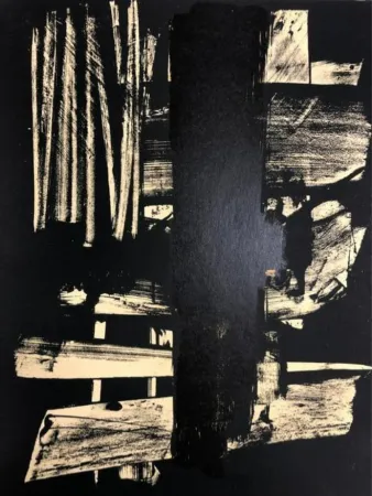 Lithografie Soulages - Lithographie n°9