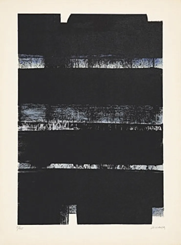 Lithografie Soulages - Lithographie No. 32a