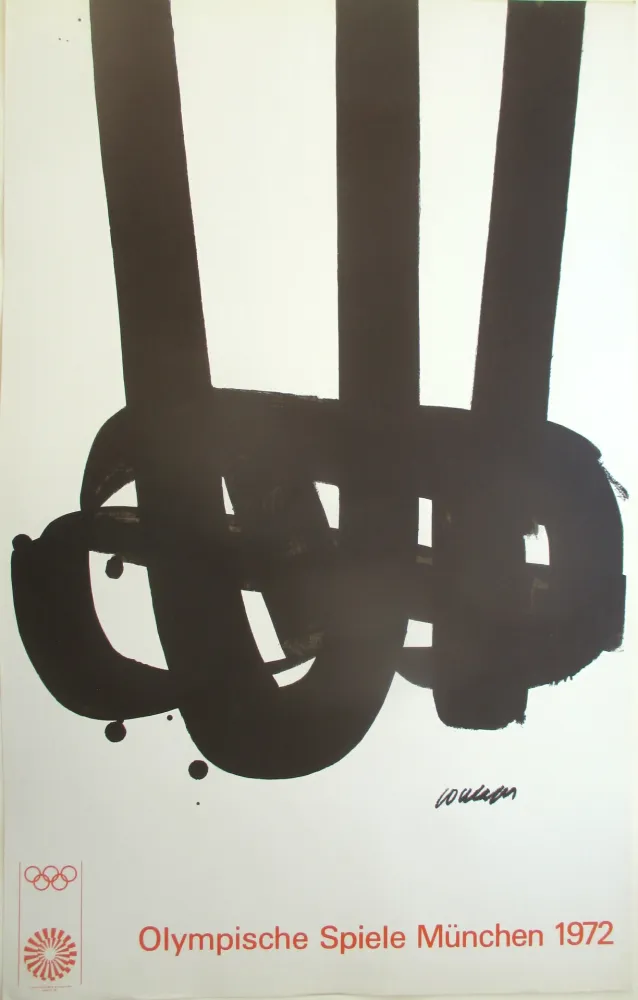 Lithografie Soulages - OL 1972. Original colourlithograph