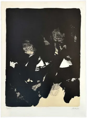 Lithografie Soulages - Sans titre