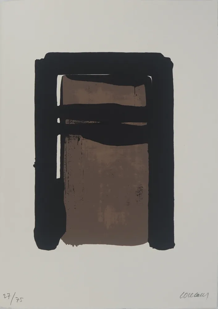 Zeefdruk Soulages - Sérigraphie n°10
