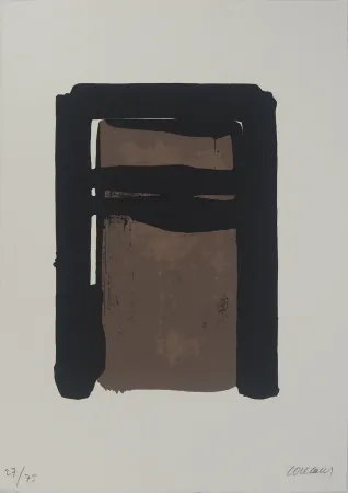 Zeefdruk Soulages - Sérigraphie n°10
