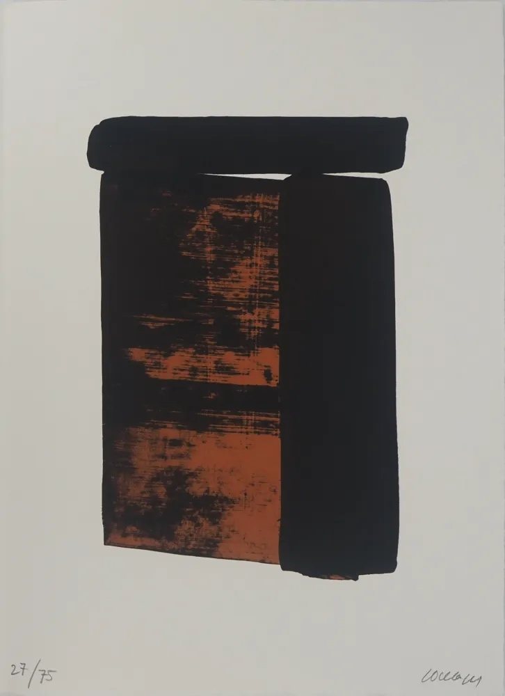 Zeefdruk Soulages - Sérigraphie n°12