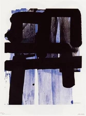 Zeefdruk Soulages - Serigraphie n°2