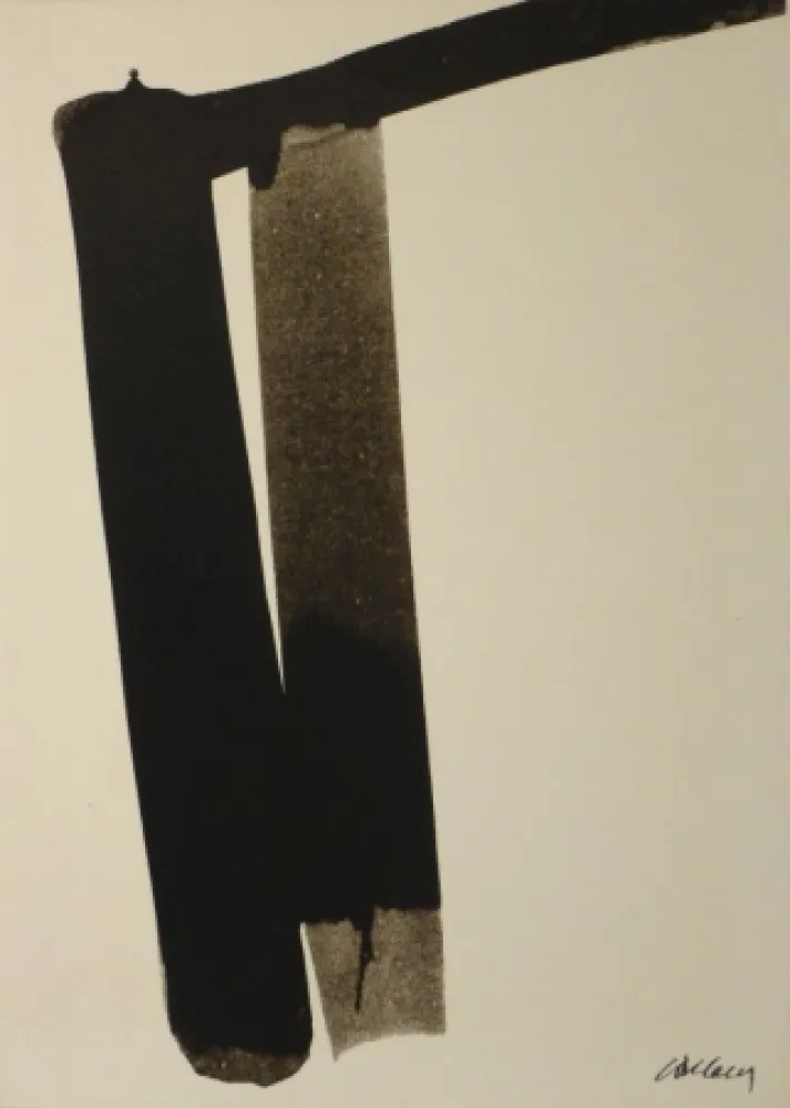 Zeefdruk Soulages - Sérigraphie no 13