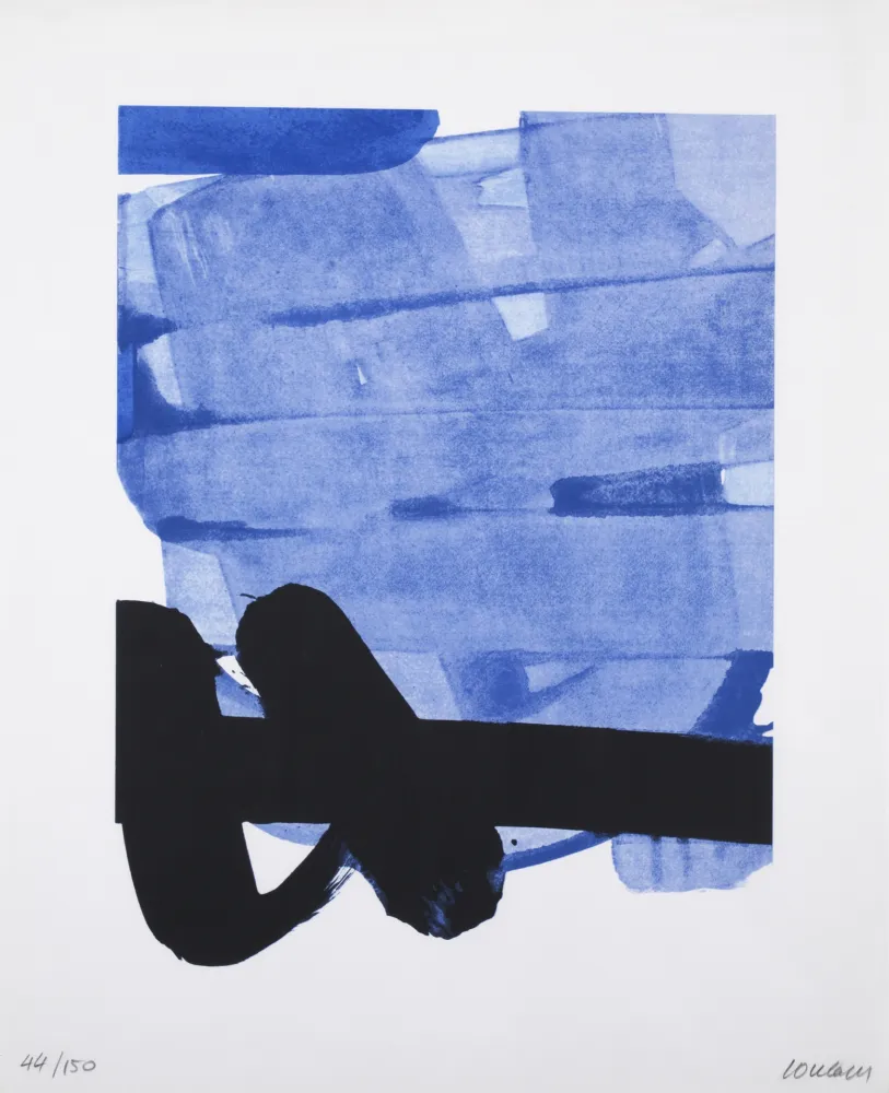 Zeefdruk Soulages - Sérigraphie No 8