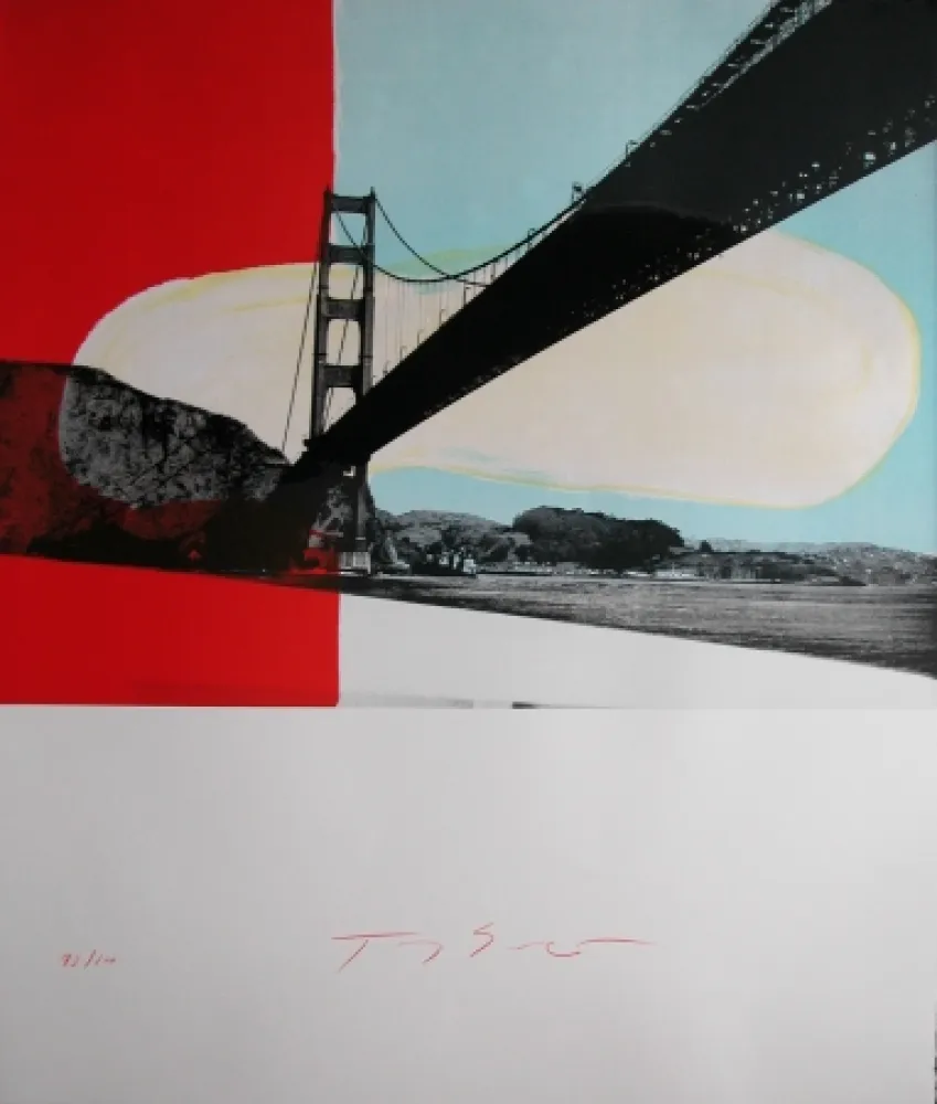 Lithografie Soulie - GOLDEN GATE lithographie de Tony SOULIE