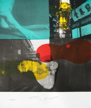 Lithografie Soulie - Shanghai Nocturne