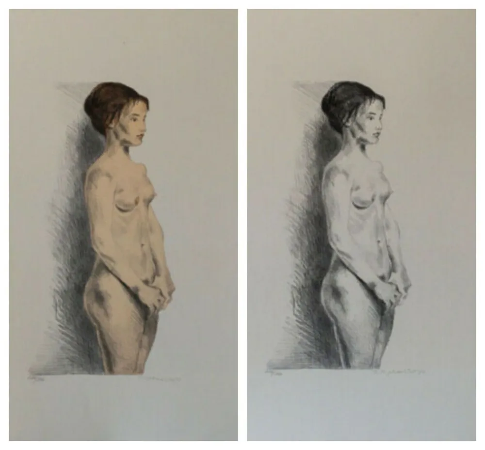 Lithografie Soyer - Nude Woman Portfolio