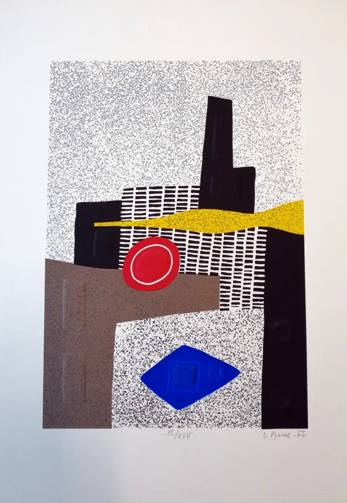 Houtsnede Spacal - Paesaggio