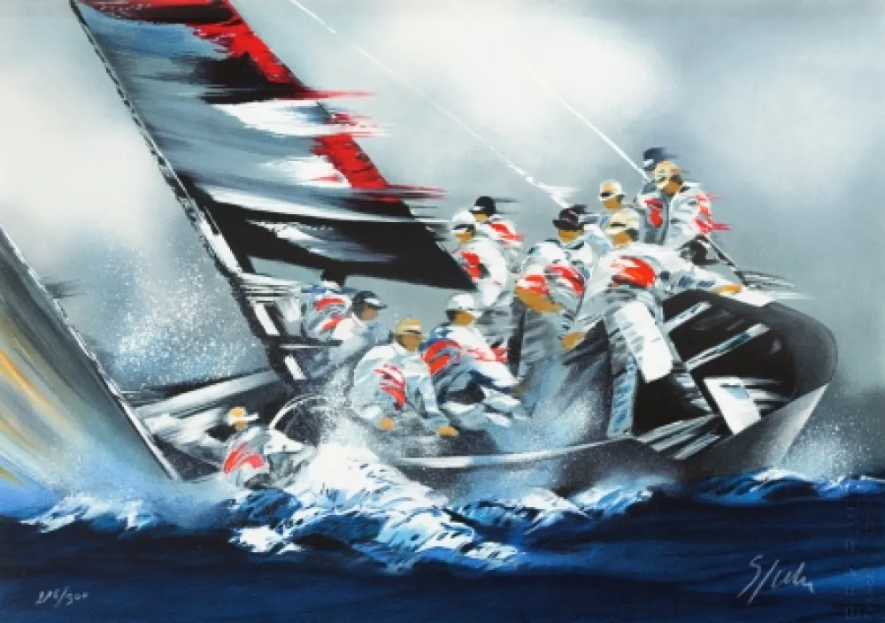 Lithografie Spahn - Coupe de l’America - Alinghi 2