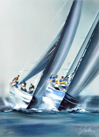 Lithografie Spahn - Coupe de l’America - Valence