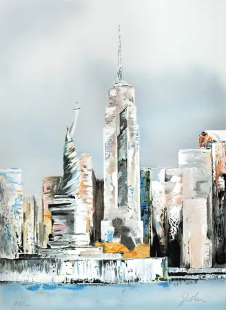 Lithografie Spahn - Manhattan