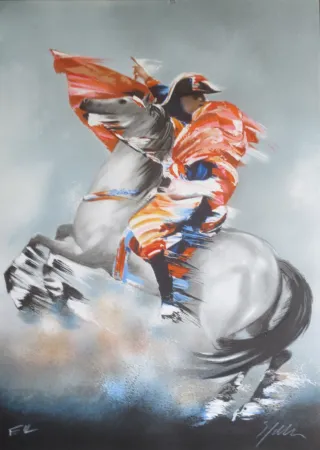 Lithografie Spahn - Napoleon bonaparte