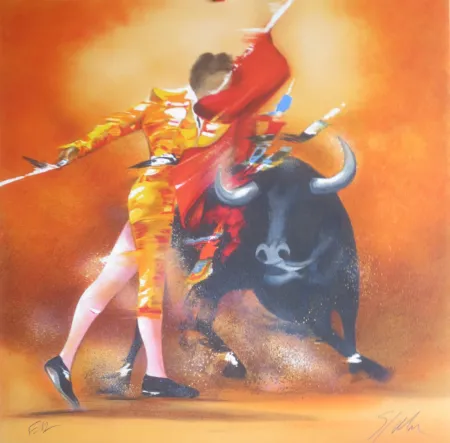 Lithografie Spahn - Torero
