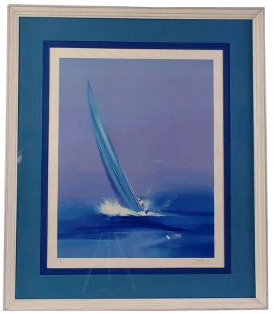 Lithografie Spahn - Voile mauve