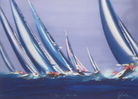 Lithografie Spahn - Voile mauve