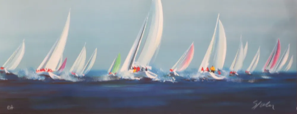 Lithografie Spahn - Voile panoramique