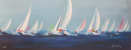 Lithografie Spahn - Voile panoramique