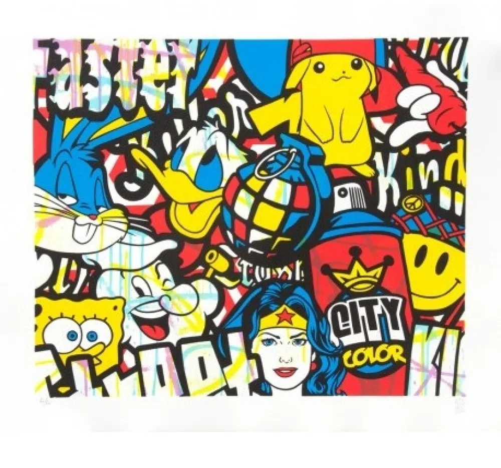 Lithografie Speedy Graphito - HEROÏC COLOR