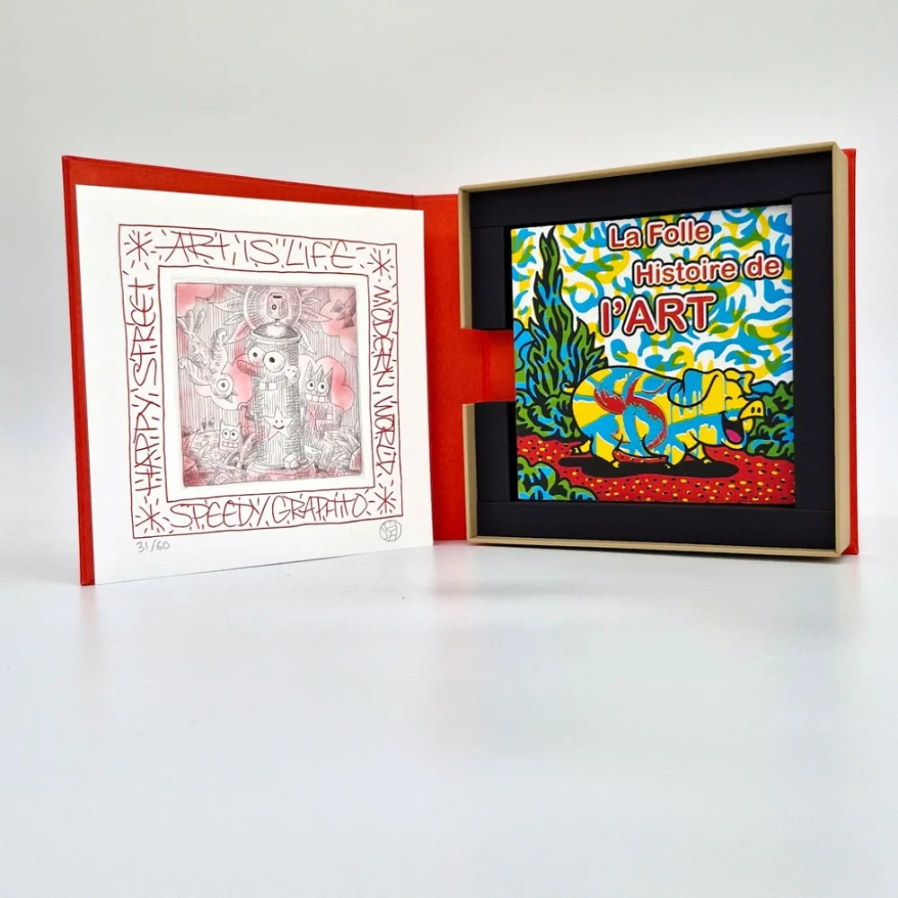 Geïllustreerd Boek Speedy Graphito - La folle histoire de l'art