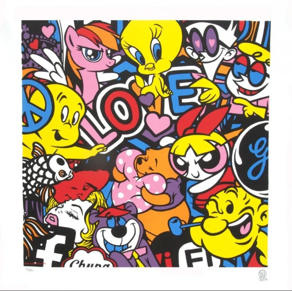 Lithografie Speedy Graphito - Love