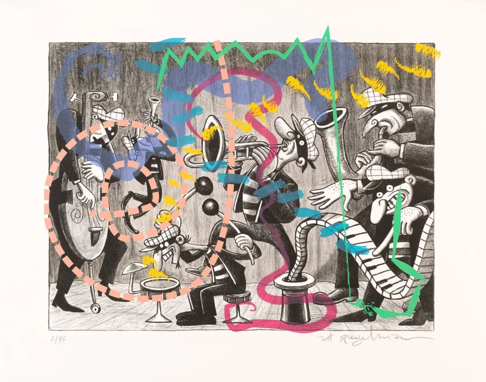 Lithografie Spiegelman - Silent Six