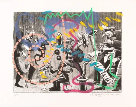 Lithografie Spiegelman - Silent Six