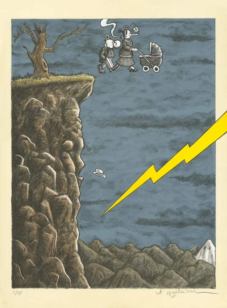 Lithografie Spiegelman - Trump l'Oeil (grey version)