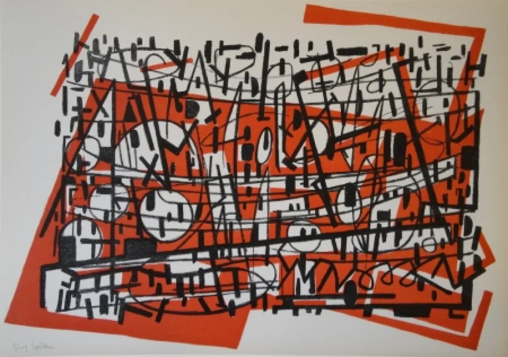 Lithografie Spiller - Untitled
