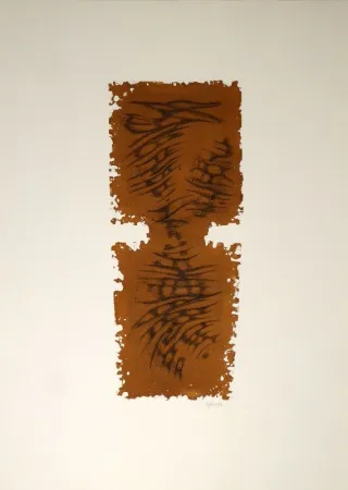 Ets En Aquatint Springer - Abstrakte Komposition