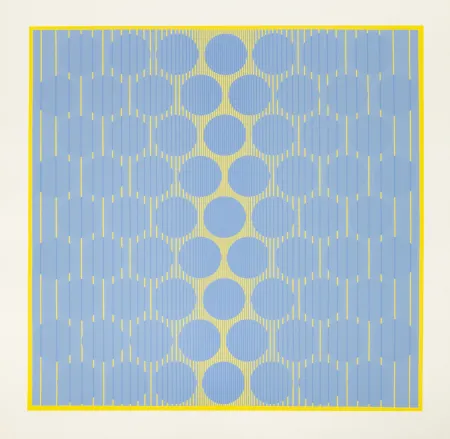 Zeefdruk Stanczak - Blue Circles, from Eight Variants