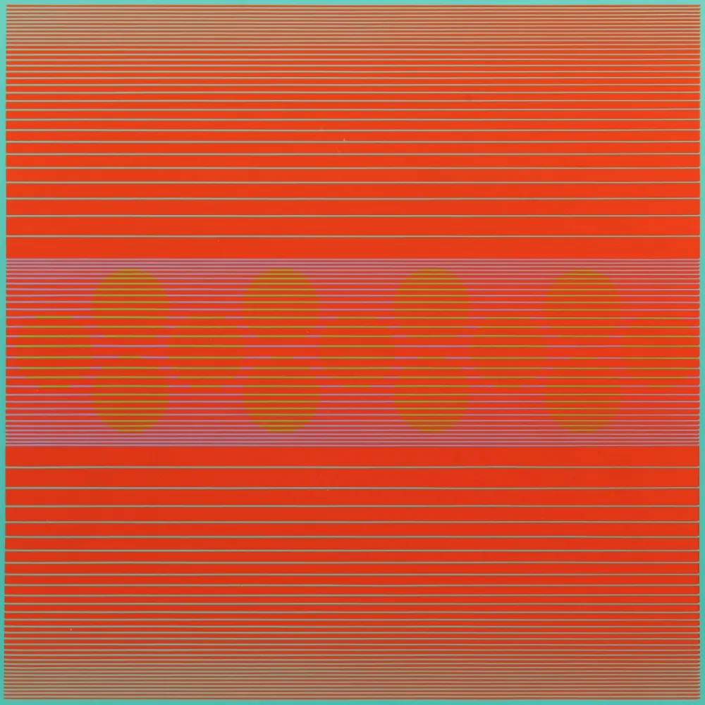 Zeefdruk Stanczak - Median with Circles, from Variants