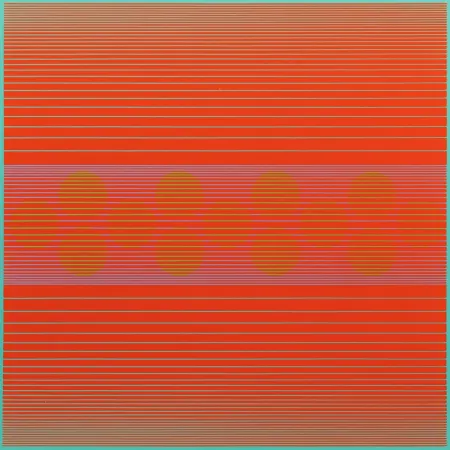 Zeefdruk Stanczak - Median with Circles, from Variants