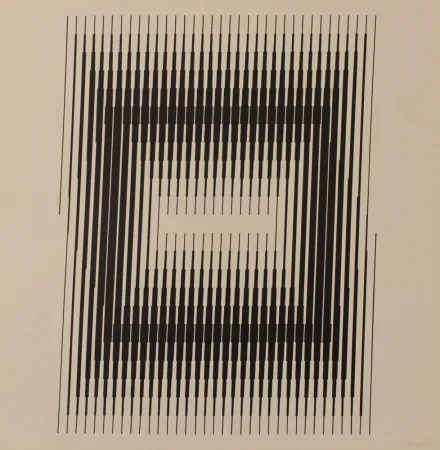 Lithografie Steele - GESTALT II 2 - EXACTA FROM CONSTRUCTIVISM TO SYSTEMATIC ART 1918-1985