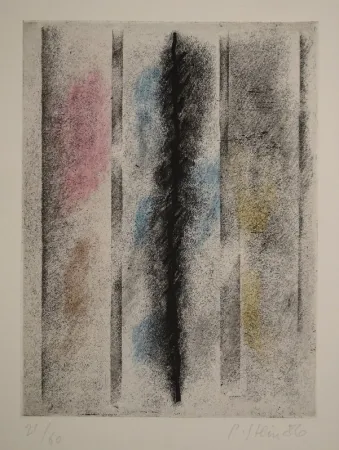 Ets En Aquatint Stein - Betonte Mitte oder Dunkle Mitte