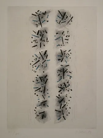 Ets En Aquatint Stein - Schrift