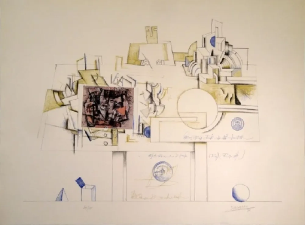 Lithografie Steinberg - Braque Postcard