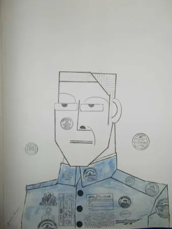 Lithografie Steinberg - Le Général