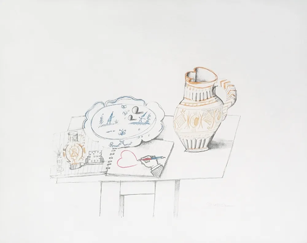 Lithografie Steinberg - Mois du coeur(1974)